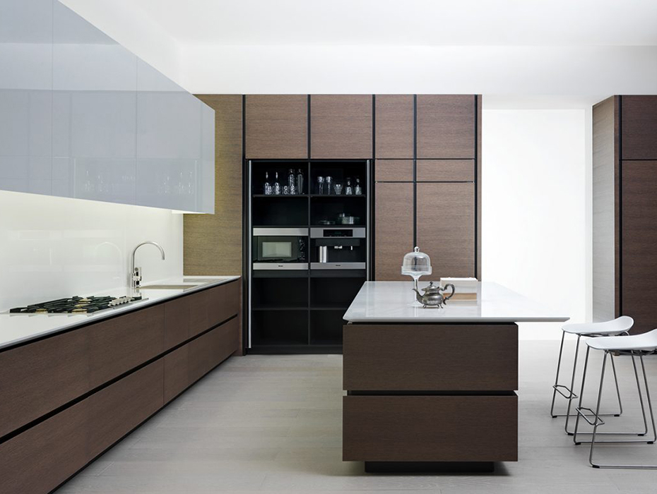 Dark Wood Kitchen Cabinets