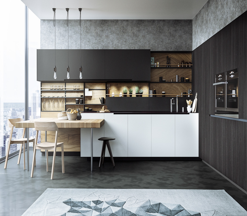 two toned kitchen cabinets 2024
