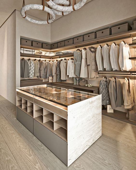Walk in Wardrobe Island ideas